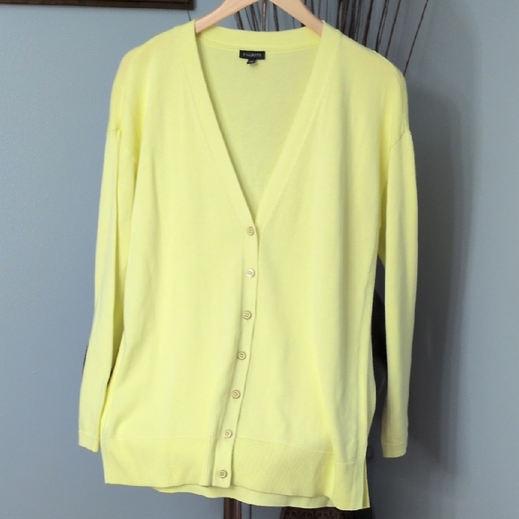 Talbots Sweaters - Talbots Lemon Cardigan Sweater